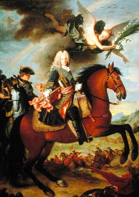Equestrian Portrait of Philip V (1683-1746) von Jean Ranc