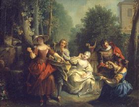Der Geschmack (aus der Serie "Die fünf Sinne")  1720/1730