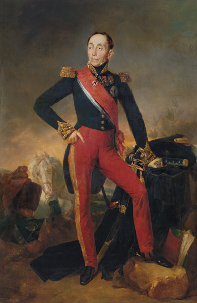 Portrait of Marquis Emmanuel de Grouchy (1766-1847) Marshal of France von Jean Sebastien Rouillard