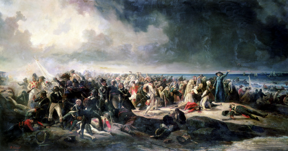Scene of the Landing at Quiberon in 1795 von Jean Sorieul