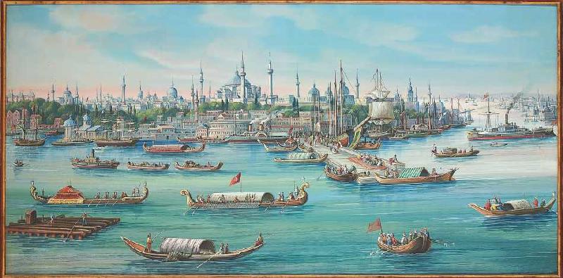 Ansicht von Konstantinopel vom Wasser aus von Jean Spath