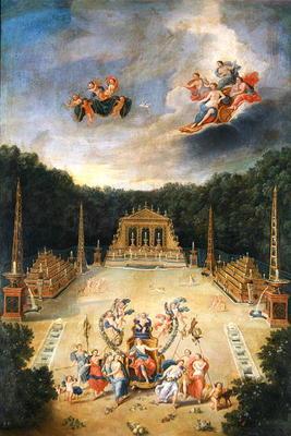The Groves of Versailles. L'Arc de Triomphe (oil on canvas) 1610