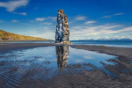 dinosaur rock in northwestern Iceland