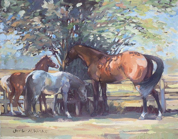 Horses - Summer Flies von Jennifer Wright