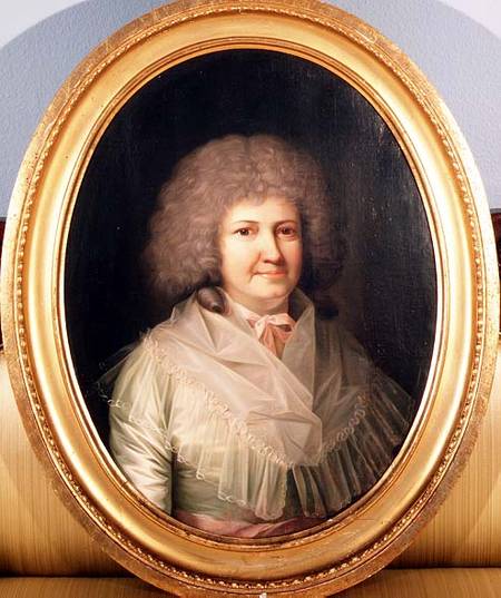 Portrait of a lady, Mrs. Mackway von Jens Juel