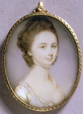 Portrait Miniature of a Lady in a White Dress c.1780-85