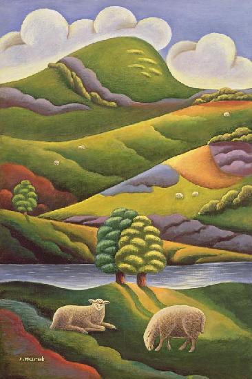In the Highlands, 1987-93 (oil on board) 