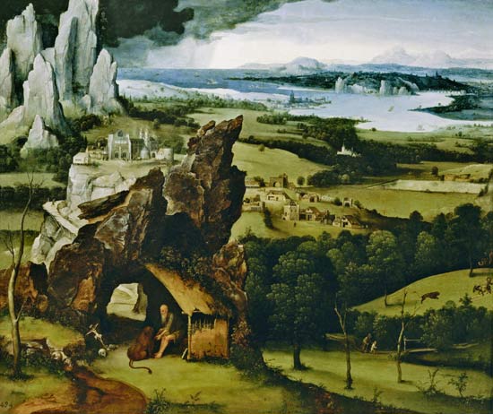 Landscape with St. Jerome von Joachim Patinir