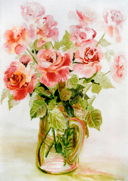 Pink Roses von Joan  Thewsey