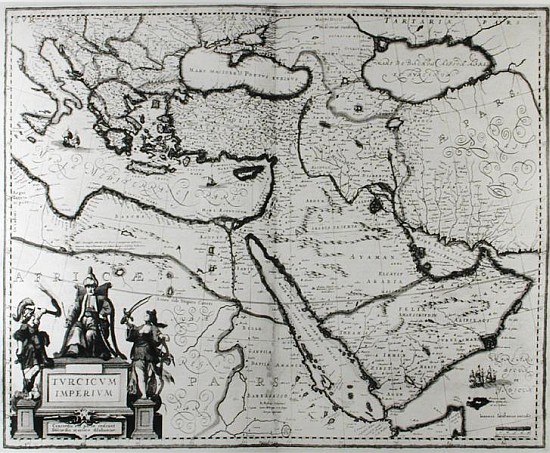 Map of the Ottoman Empire, from the ''Atlas Novus'' von Joannes Jansson