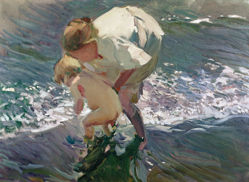 Bathing on the Beach von Joaquin Sorolla