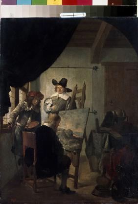 Besuch im Atelier des Künstlers 1659