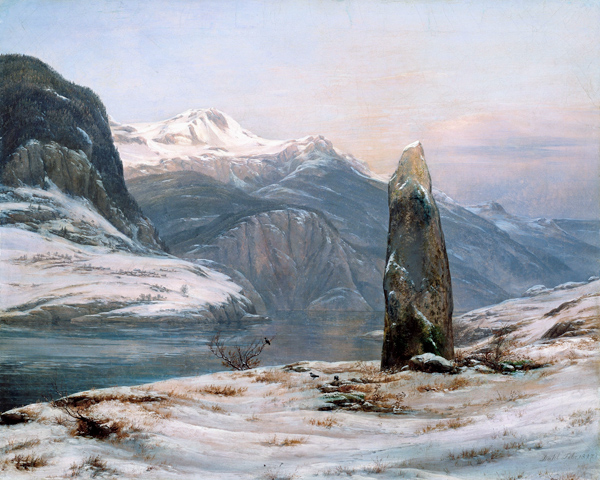 Winter am Sognefjord von Johan Christian Clausen Dahl