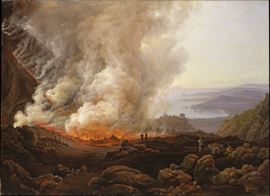 Der Ausbruch des Vesuv im Dezember 1820 von Johan Christian Clausen Dahl