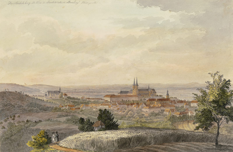 Ansicht von Bamberg von Süden von Johann Adam Klein