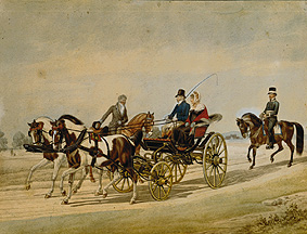 Reiter und Kutsche von Johann Adam Klein