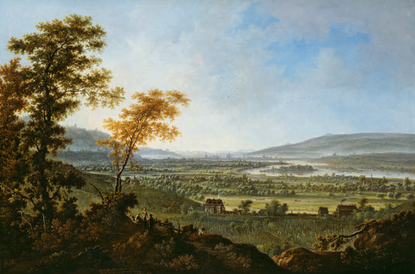 Blick von den Lößnitzhöhen auf Dresden von Johann Alexander Thiele