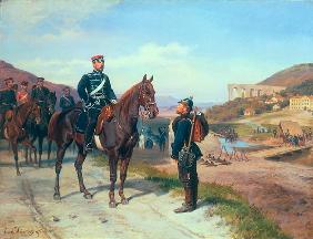 Begegnung mit Prinz Friedrich-Carl von Preussen 1870