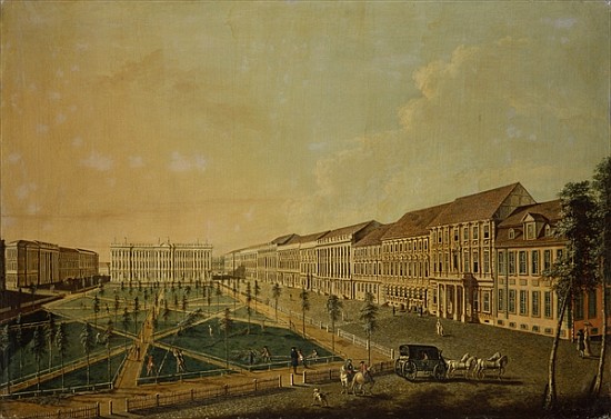 View of Wilhelmsplatz from the south von Johann Friedrich Meyer