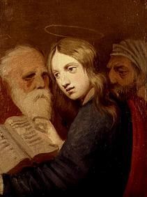 Der 12-jährige Jesus mit den Schriftgelehrten von Johann Friedrich Overbeck