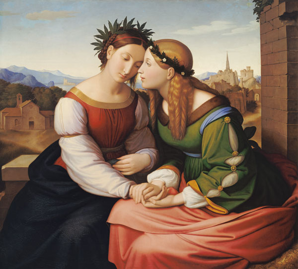 Italia und Germania (Sulamith und Maria) von Johann Friedrich Overbeck