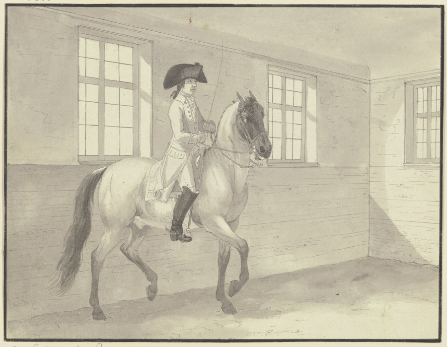 Reiter in einer Reitschule von Johann Georg Pforr