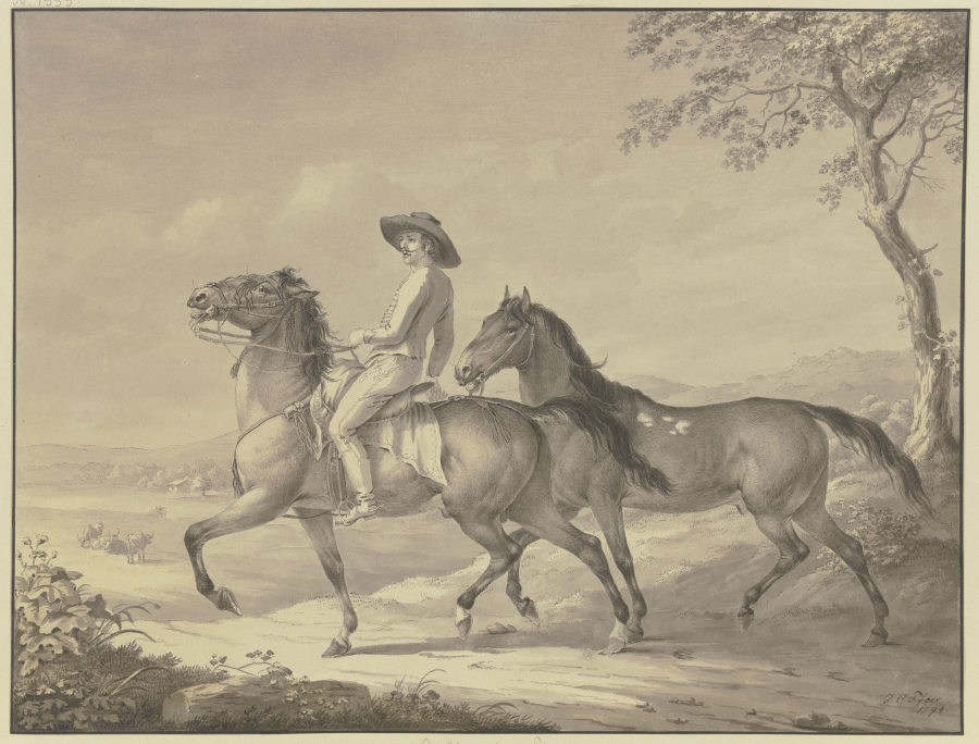 Ungarische Pferde von Johann Georg Pforr