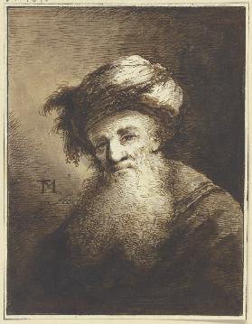 Bärtiger Mann mit einem Turban