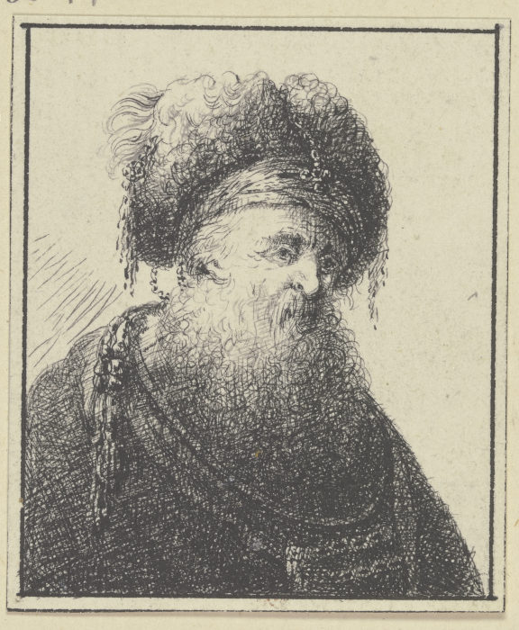 Kopf eines Orientalen nach rechts von Johann Georg Trautmann