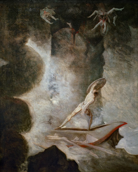 Odysseus zwischen Skylla und Charybdis von Johann Heinrich Füssli
