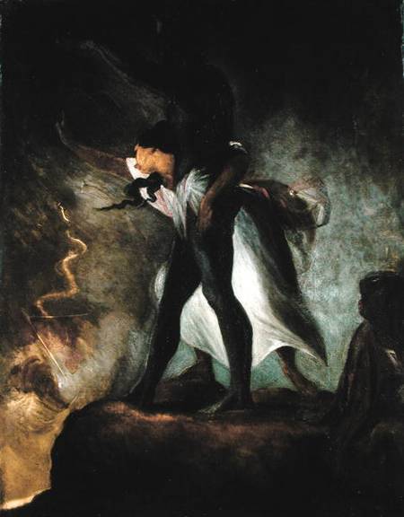 The Black Man Avenged von Johann Heinrich Füssli