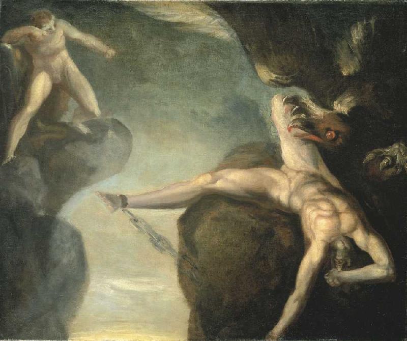 Prometheus wird von Hercules gerettet von Johann Heinrich Füssli