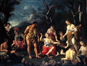Herkules im Garten der Hespiriden von Johann Heiss