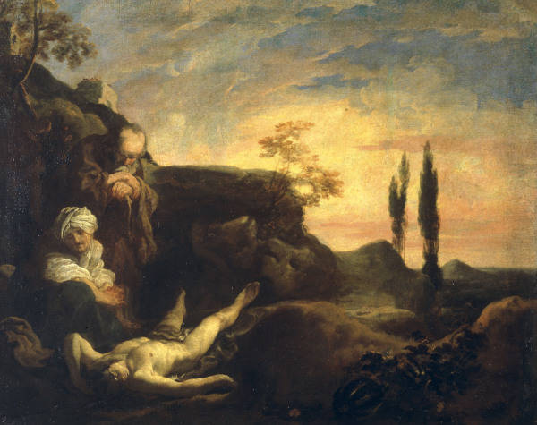 J.Liss, Adam u.Eva beweinen Abel von Johann Liss