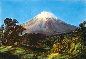 Der Popocatépetl um 1832