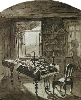 Beethoven's Room at the Time of his Death 1827