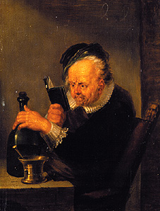 Der lesende Chemiker von Johann Peter von Langer
