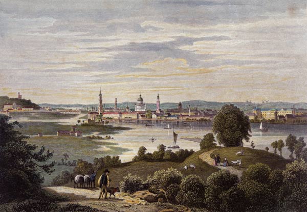 Potsdam, Stadtansicht von Johann Poppel
