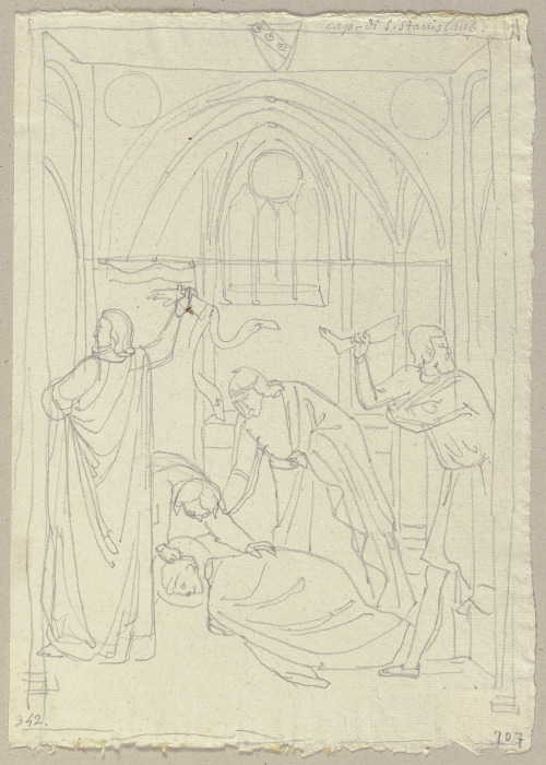 Aus dem Leben des Heiligen Stanislaus in der Kapelle des Heiligen in San Francesco in Assisi von Johann Anton Ramboux