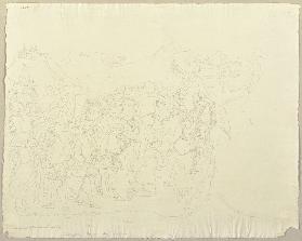 Die Schlacht des heiligen Efeso gegen die Ungläubigen von Sardinien, nach einem Fresko im Camposanto