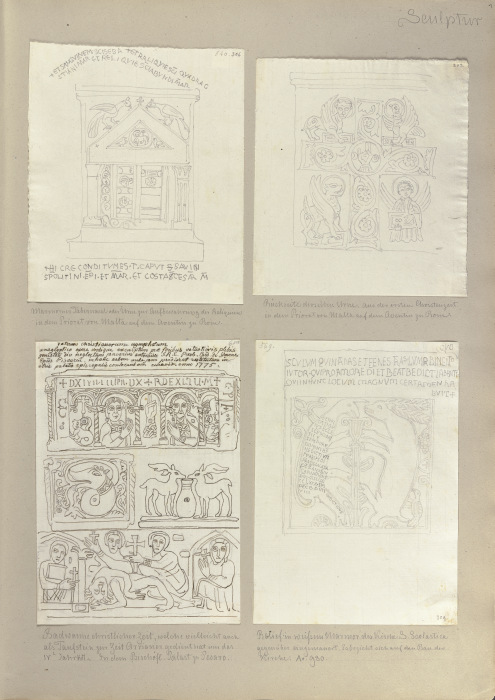 Klebebände, Band 2, Seite 1, D. Skulpturen von Johann Anton Ramboux