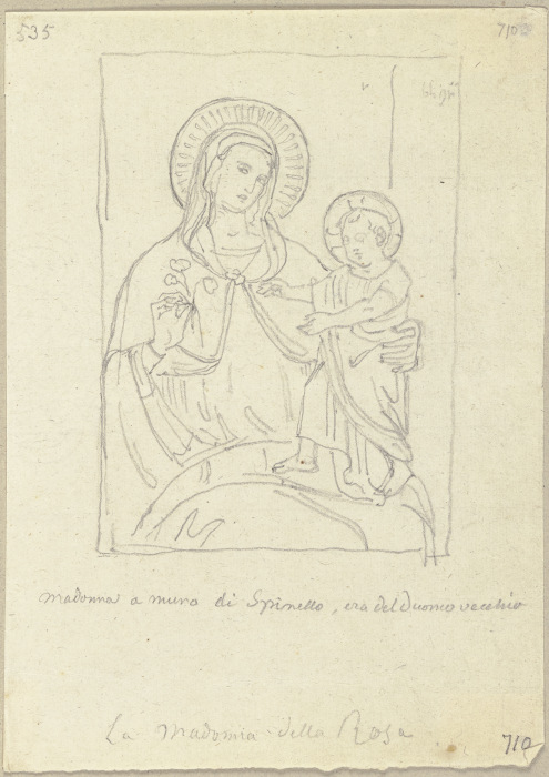 La Madonna della Rosa von Spinelli von Johann Anton Ramboux