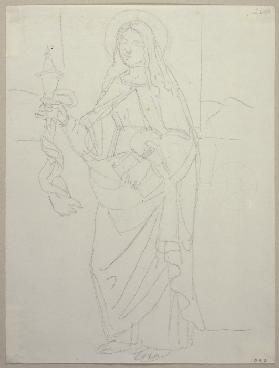 Maria Magdalena, nach einem Gemälde von Timoteo Viti bei den Frati Zoccolanti (Convento di San Franc