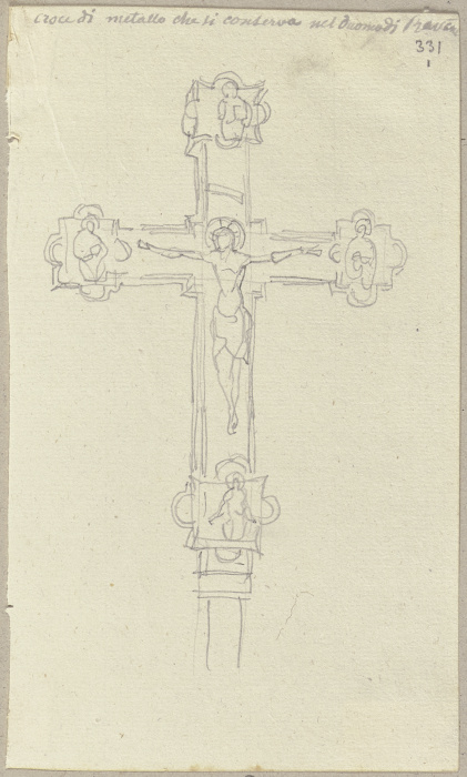 Metallenes Kreuz im Dom zu Ravenna von Johann Anton Ramboux