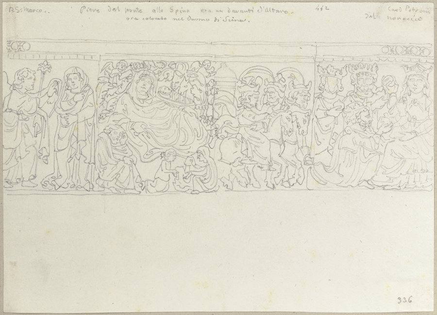 Relief im Dom von Siena von Johann Anton Ramboux