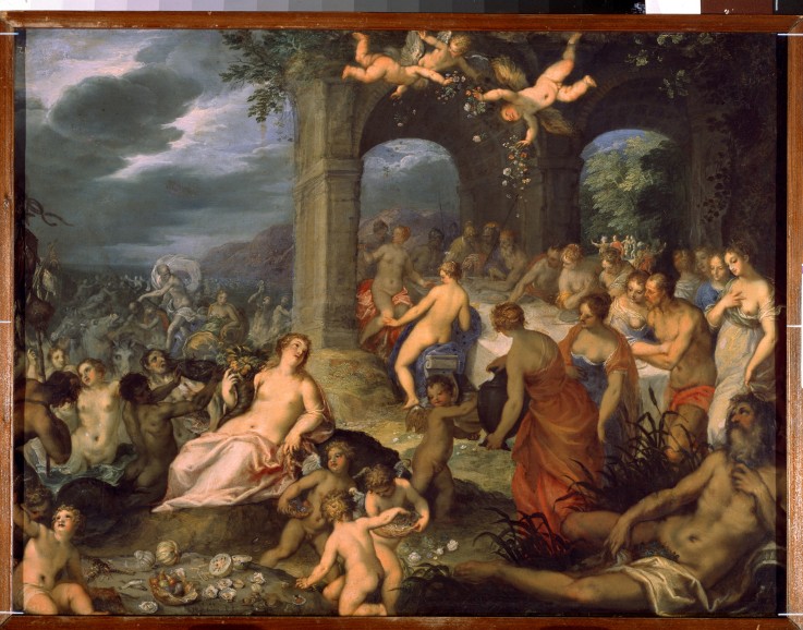 Das Festmahl der Götter (Hochzeit von Peleus und Thetis) von Johann Rottenhammer