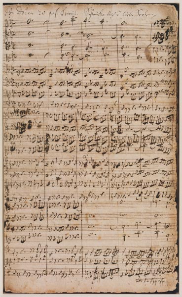 Autograph manuscript Cantata BWV 180 'Schmucke dich o liebe Seele' von Johann Sebastian Bach
