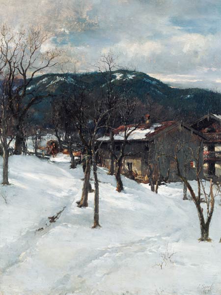 Winterlandschaft bei Kuttering von Johann Sperl