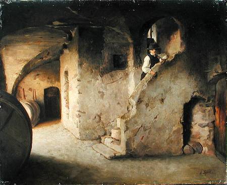 A Wine Cellar von Johann Sperl