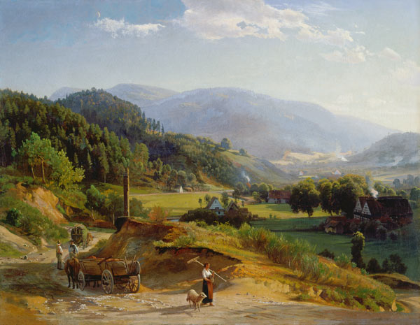 Landschaft mit Schmiede von Johann Wilhelm Schirmer